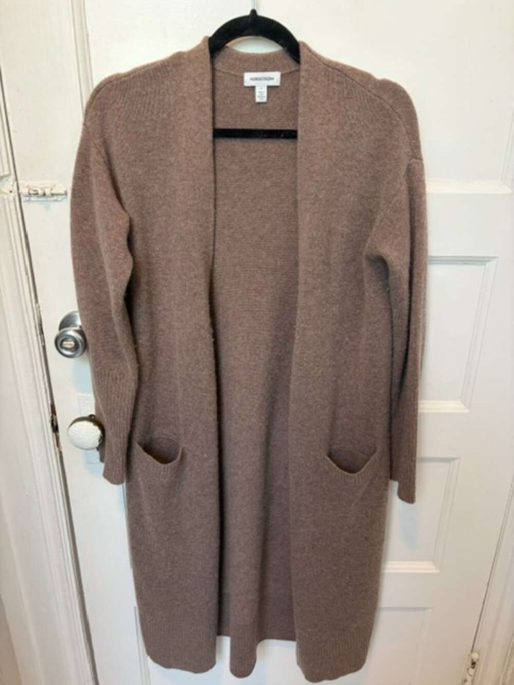 Nordstrom Long Open-Front Cardigan S